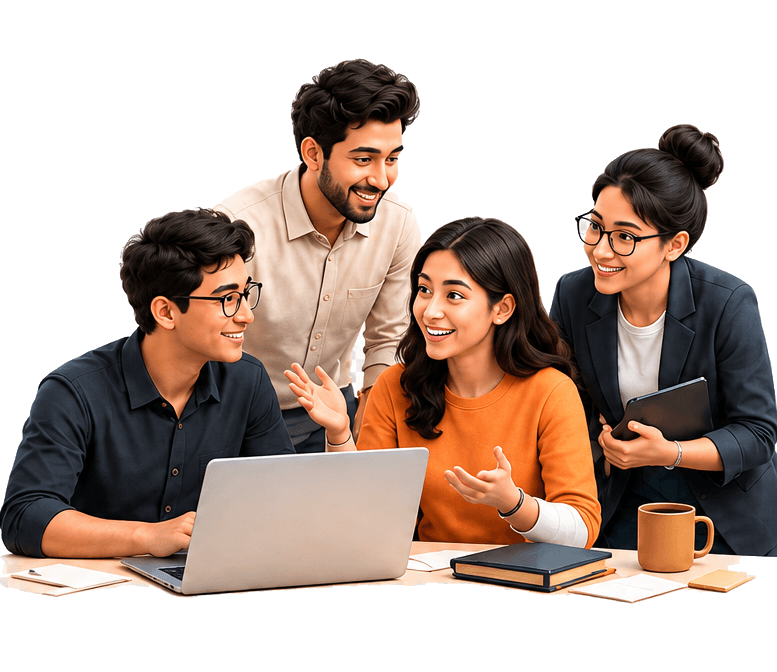 Collaborative team using Miracal